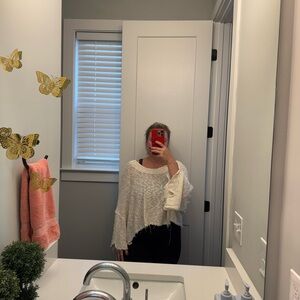 Free People Open Back Sweater